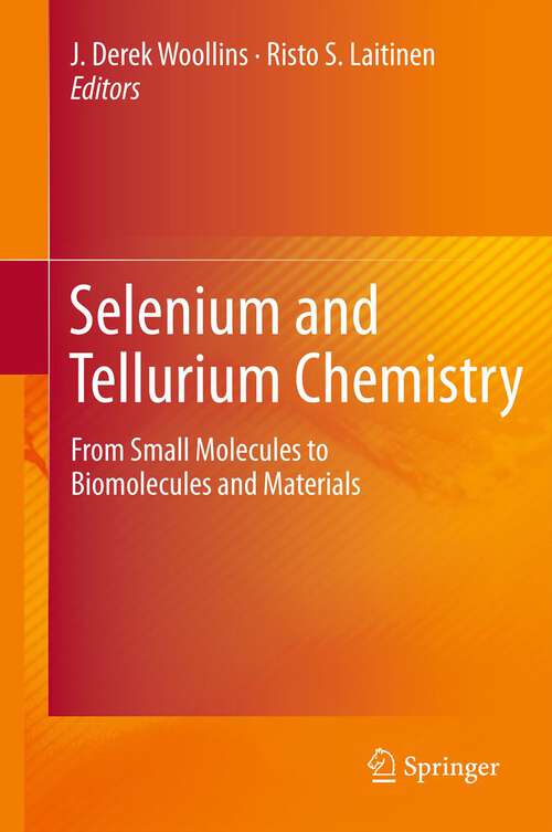 Book cover of Selenium and Tellurium Chemistry