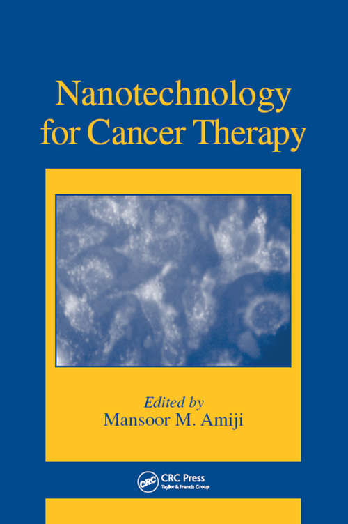 Book cover of Nanotechnology for Cancer Therapy