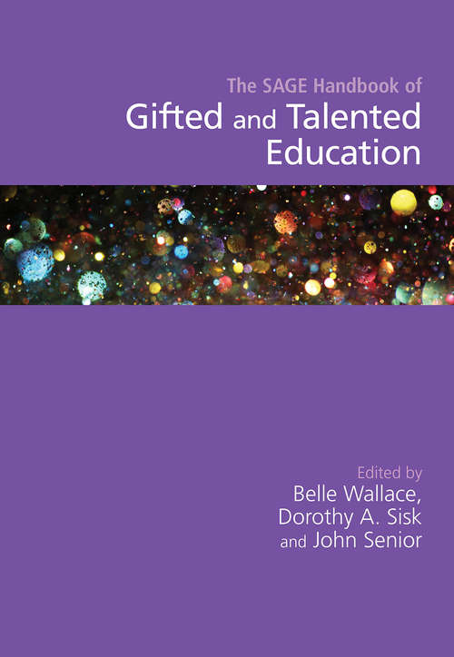 Book cover of The SAGE Handbook of Gifted and Talented Education