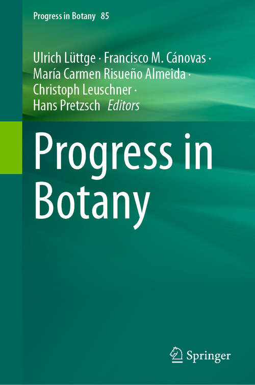 Book cover of Progress in Botany Vol. 85 (Progress in Botany #85)