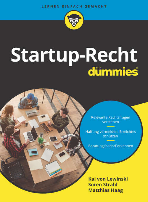 Book cover of Startup-Recht für Dummies (Für Dummies)