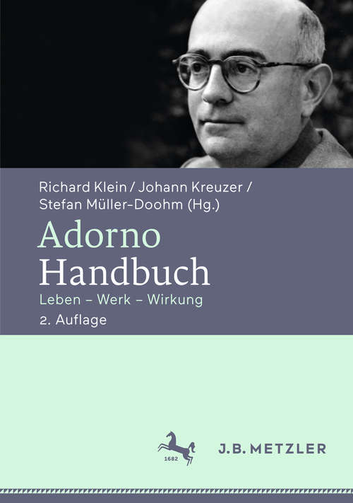 Book cover of Adorno-Handbuch: Leben, Werk, Wirkung (2)