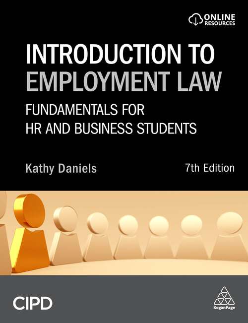 Book cover of Introduction to Employment Law: Fundamentals for HR and Business Students