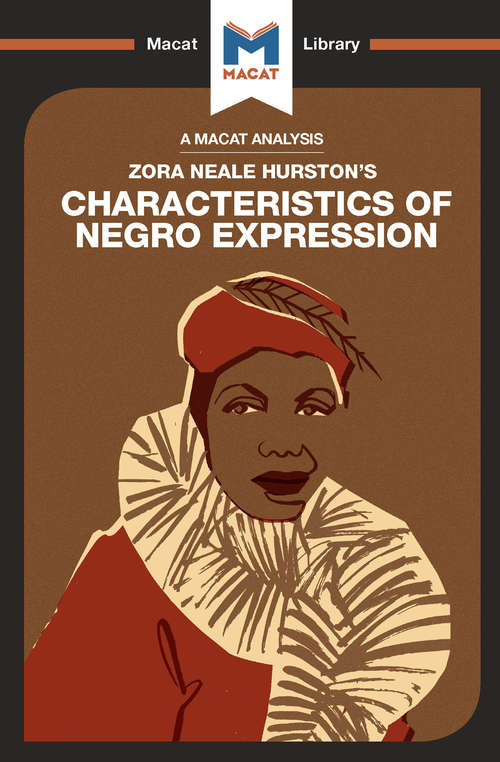 Book cover of Characteristics of Negro Expression