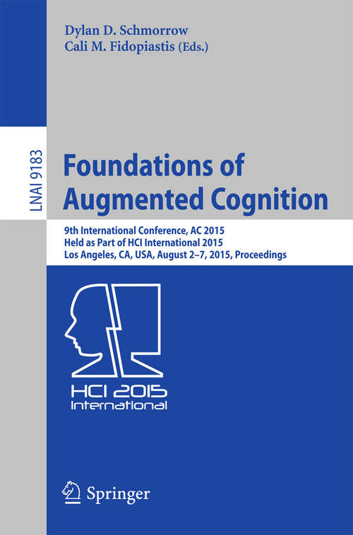 Book cover of Foundations of Augmented Cognition