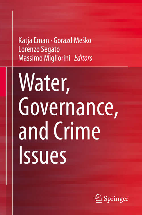 Book cover of Water, Governance, and Crime Issues (1st ed. 2020)