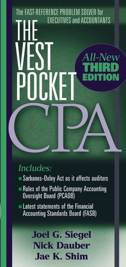 Book cover of The Vest Pocket CPA (3)