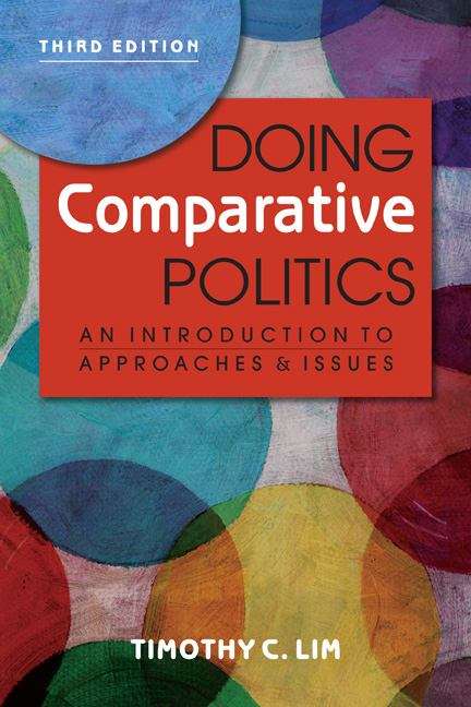 Book cover of Doing Comparative Politics: An Introduction to Approaches and Issues (Third Edition)