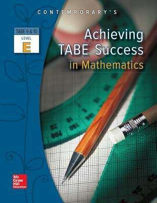 Book cover of Achieving Tabe Success In Mathematics Level E