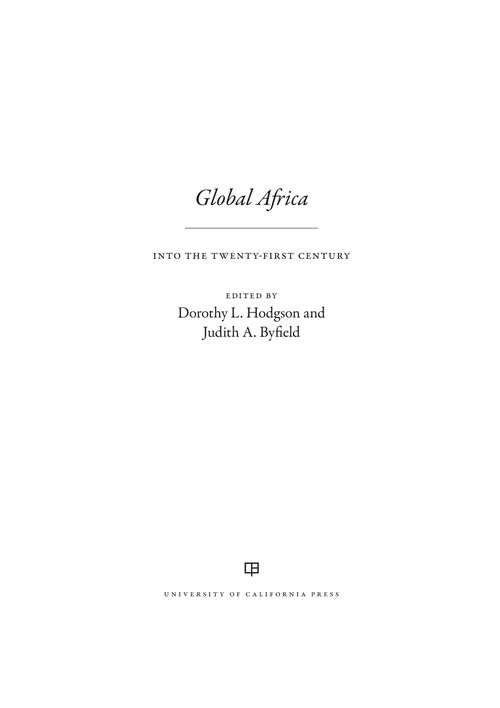 Book cover of Global Africa: Into the Twenty-First Century