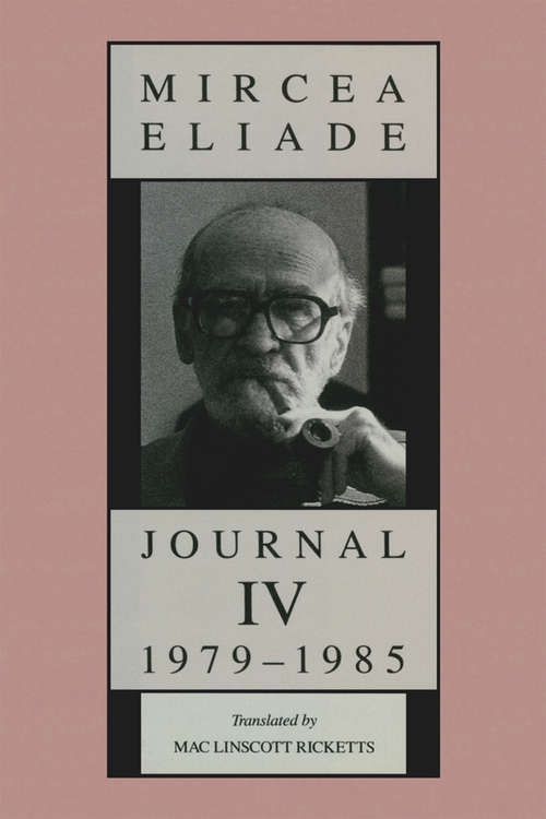 Book cover of Journal IV: 1979–1985