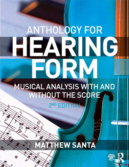 Book cover of Hearing Form--Anthology: Musical Analysis With and Without the Score (2)