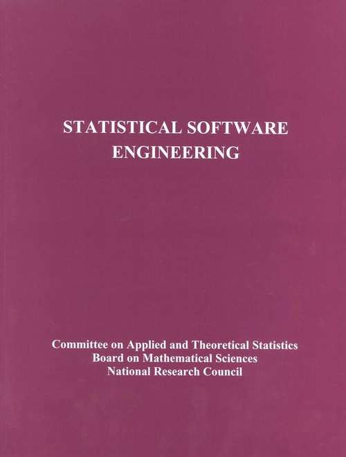 Book cover of Statistical Software Engineering