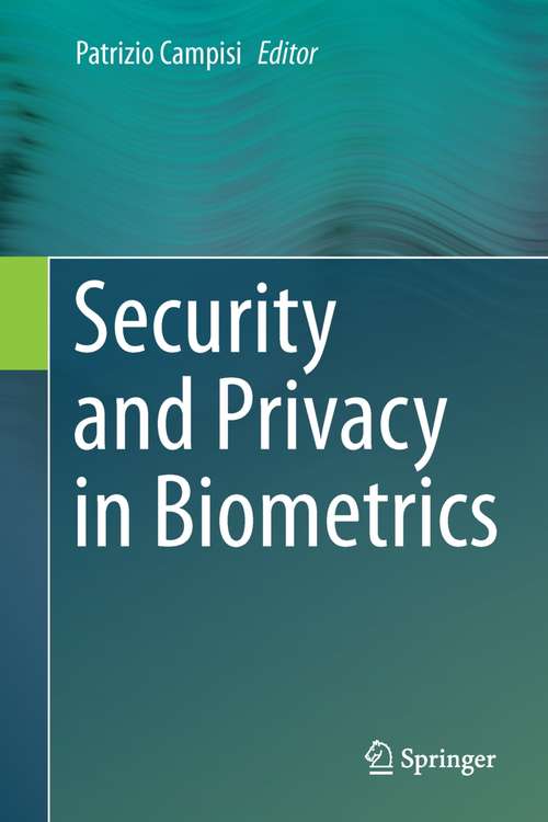 Book cover of Security and Privacy in Biometrics