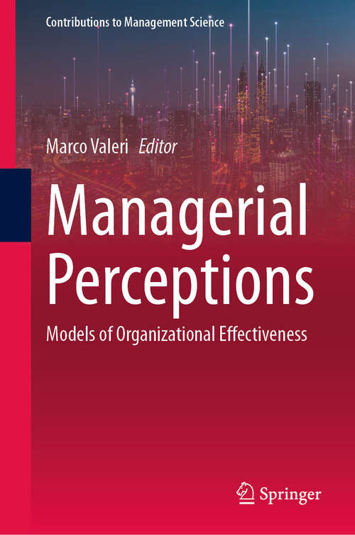 Book cover of Managerial Perceptions: Models of Organizational Effectiveness (Contributions to Management Science)