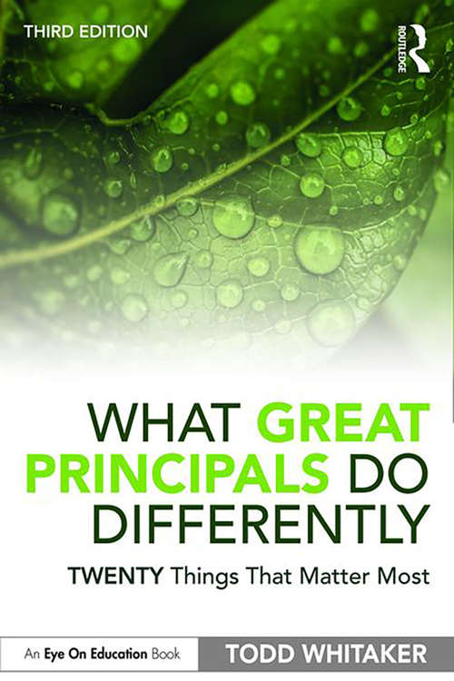 Book cover of What Great Principals Do Differently: Twenty Things That Matter Most (3)