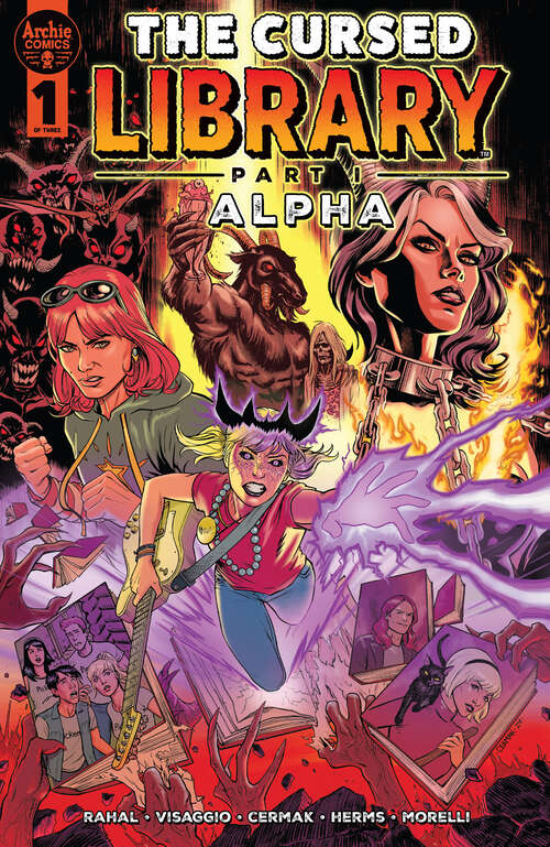 Book cover of Archie Comics: The Cursed Library #1: Alpha (Archie Horror Presents #1)