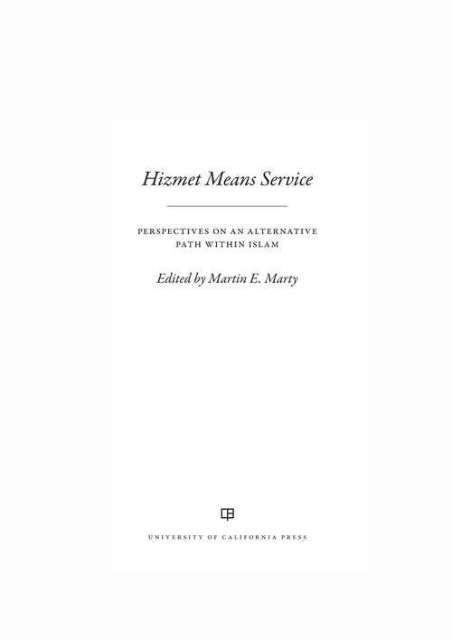 Book cover of Hizmet Means Service