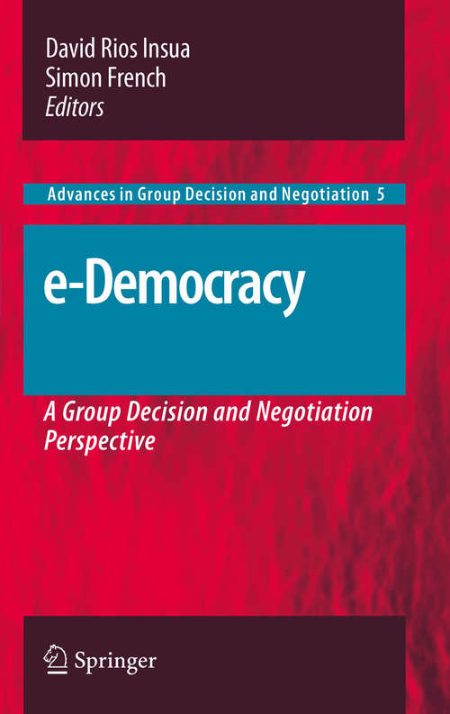 Book cover of e-Democracy