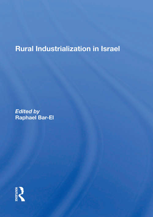 Book cover of Rural Industrialization In Israel