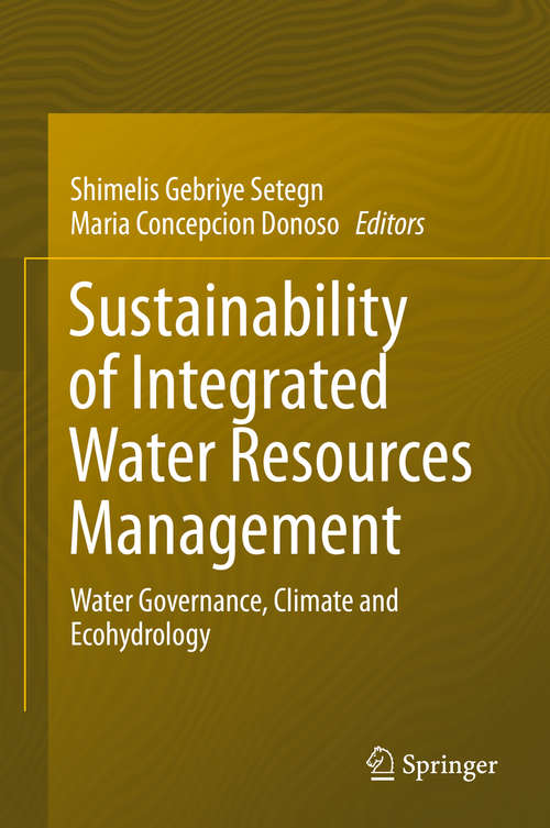 Book cover of Sustainability of Integrated Water Resources Management