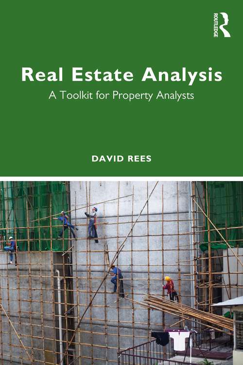 Book cover of Real Estate Analysis: A Toolkit for Property Analysts