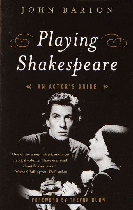 Book cover of Playing Shakespeare