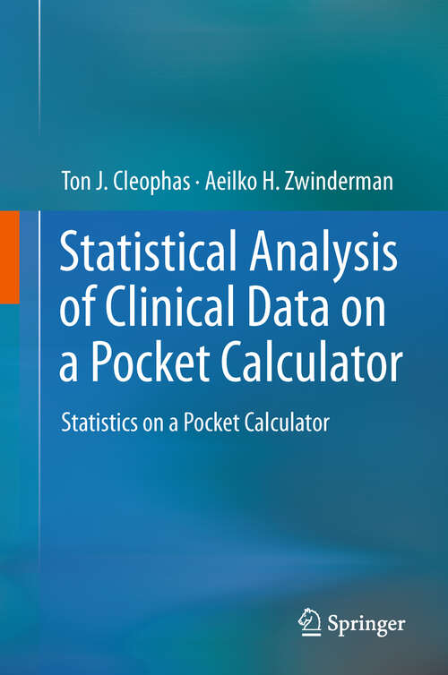 Book cover of Statistical Analysis of Clinical Data on a Pocket Calculator