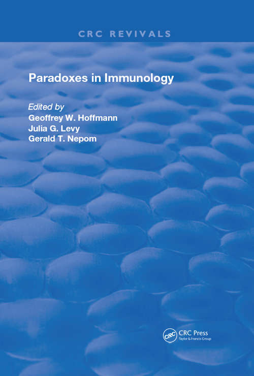 Book cover of Paradoxes In Immunology (Routledge Revivals)