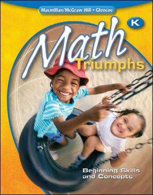 Book cover of Math Triumphs: Beginning Skills and Concepts, Grade K
