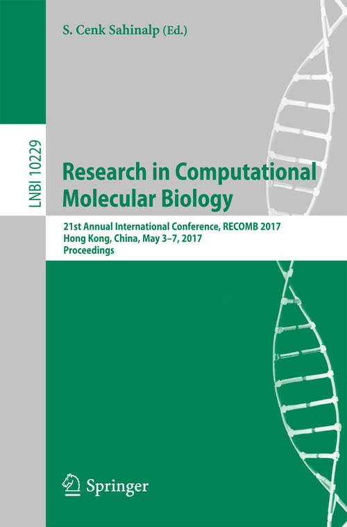 Book cover of Research in Computational Molecular Biology