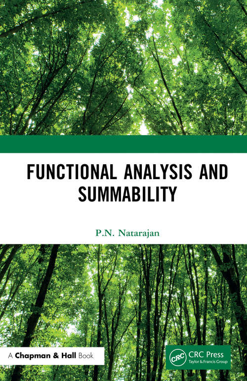 Book cover of Functional Analysis and Summability