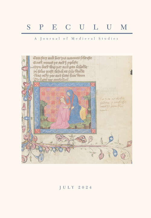 Book cover of Speculum, volume 99 number 3 (July 2024)