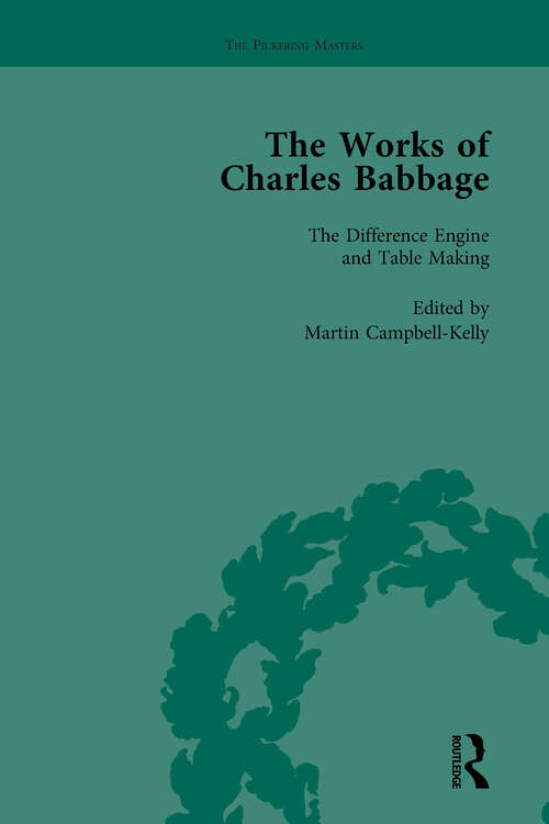 Book cover of The Works of Charles Babbage Vol 2