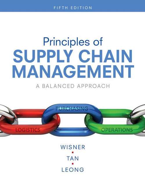 Book cover of Principles of Supply Chain Management: A Balanced Approach (Fifth Edition)