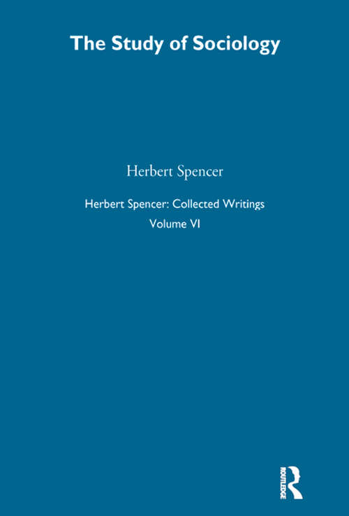 Book cover of Herbert Spencer: Collected Writings