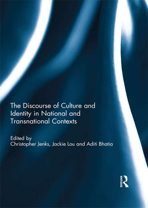 Book cover of The Discourse of Culture and Identity in National and Transnational Contexts