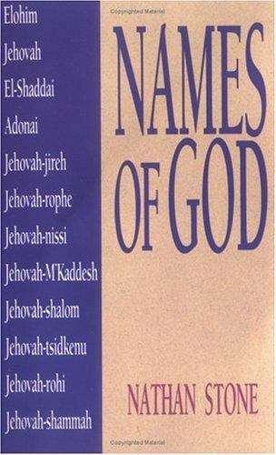 Book cover of Names of God