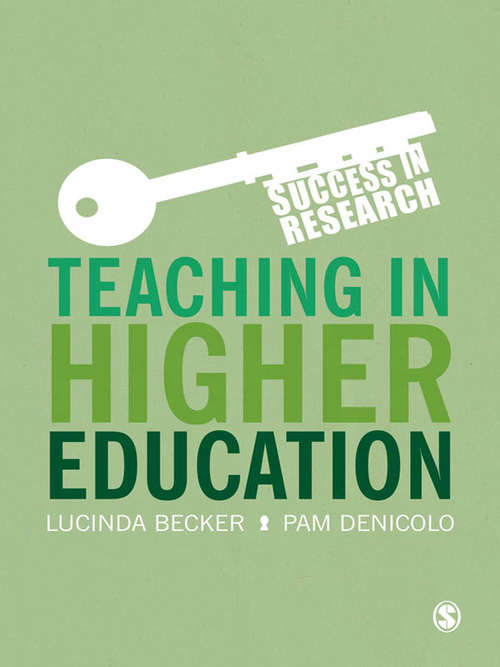 Book cover of Teaching in Higher Education (Success in Research)