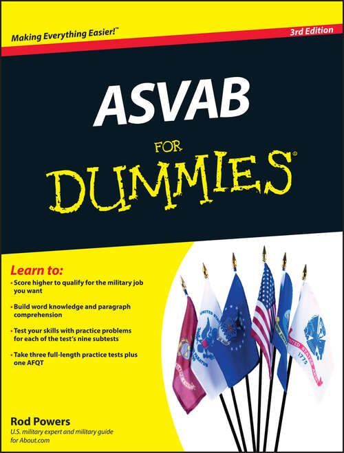 Book cover of ASVAB for Dummies