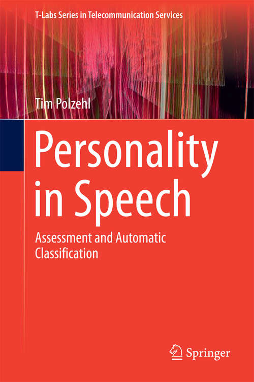 Book cover of Personality in Speech