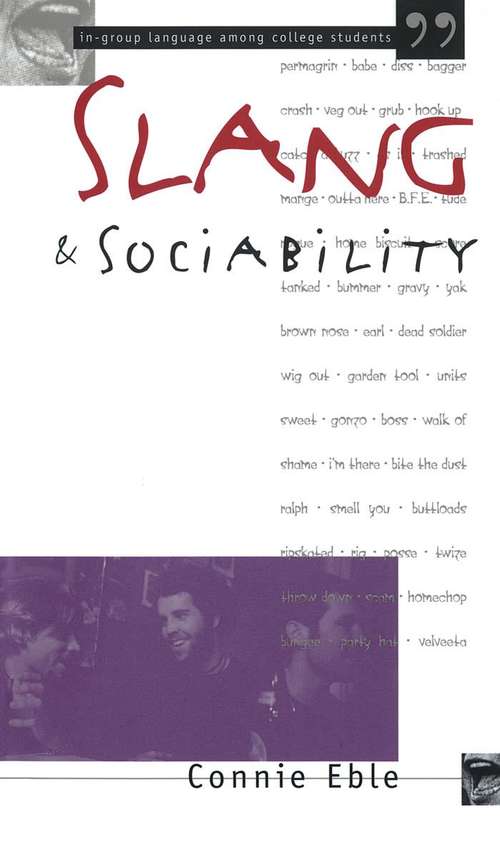 Book cover of Slang and Sociability