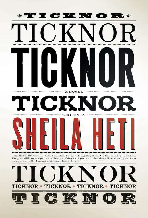 Book cover of Ticknor: A Novel