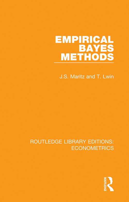 Book cover of Empirical Bayes Methods (2) (Routledge Library Editions: Econometrics #12)