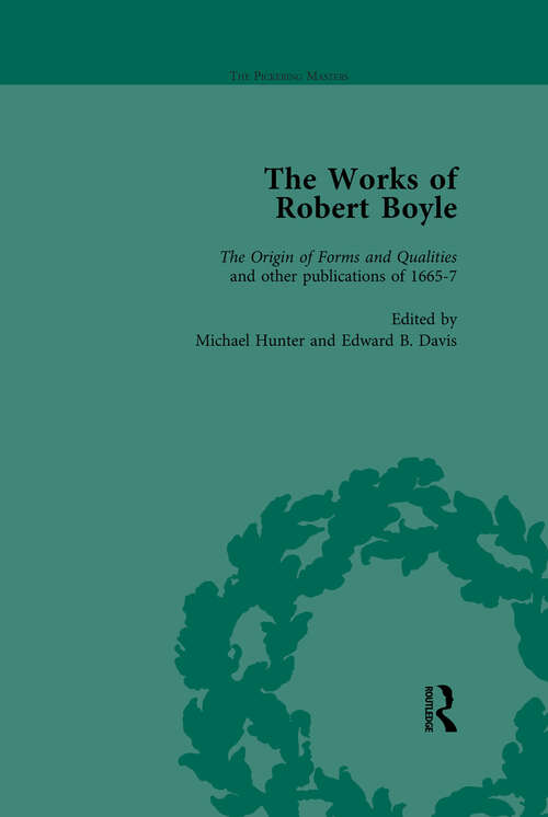 Book cover of The Works of Robert Boyle, Part I Vol 5