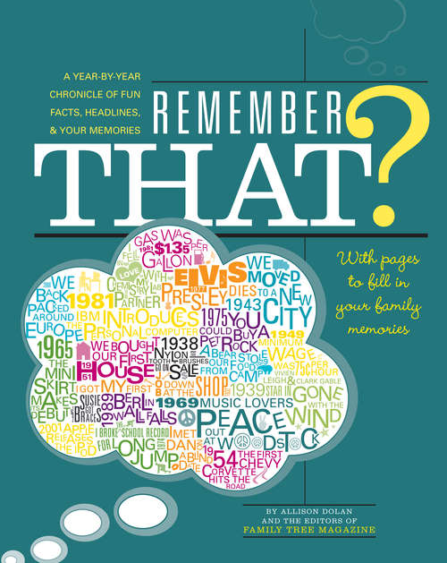 Book cover of Remember That?: A Year-by-Year Chronicle of Fun Facts, Headlines, & Your Memories