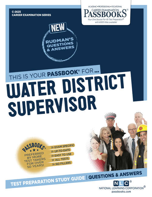 Book cover of Water District Supervisor: Passbooks Study Guide (Career Examination Series)