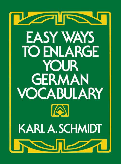 Book cover of Easy Ways to Enlarge Your German Vocabulary