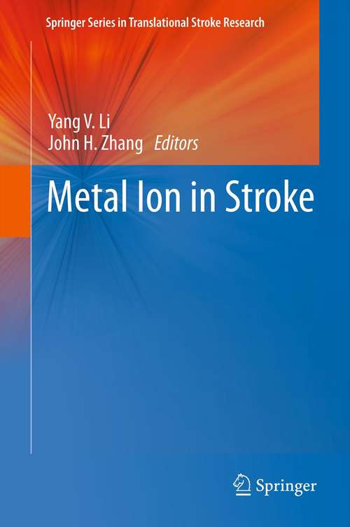 Book cover of Metal Ion in Stroke