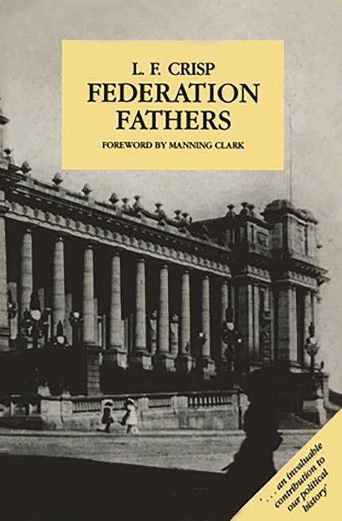 Book cover of Federation Fathers